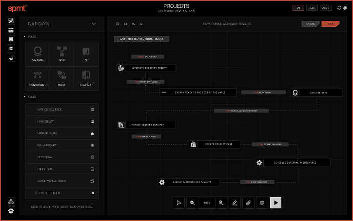 One Onboarding interface